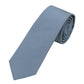 (Oceanblau) Uni Seidenkrawatte Herren 6cm schmal aufgerollt