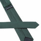 (Dunkelgrün) Uni Seidenkrawatte 6cm Rückseite mit Label Detail