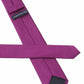 (Lila) Uni Seidenkrawatte 6cm Rückseite mit Label Detail