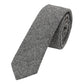 (Grau) Krawatte Herren Tweed Wolle – gerollt Gesamtansicht