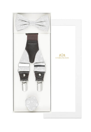 Bretelles Homme Mariage avec Nœud Papillon & Pochette – Paisley