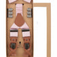 (Rosa) Hosenträger Set Herren mit Fliege Mikromuster Seide – Geschenkbox Prince Bowtie