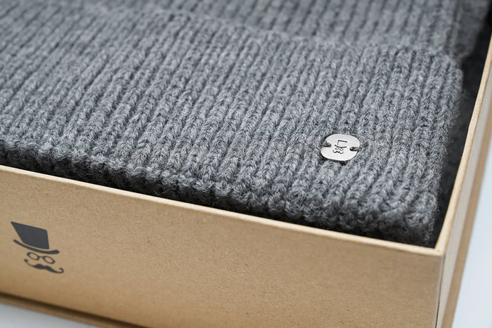 Ensemble bonnet écharpe homme laine – Kit d'hiver tricoté