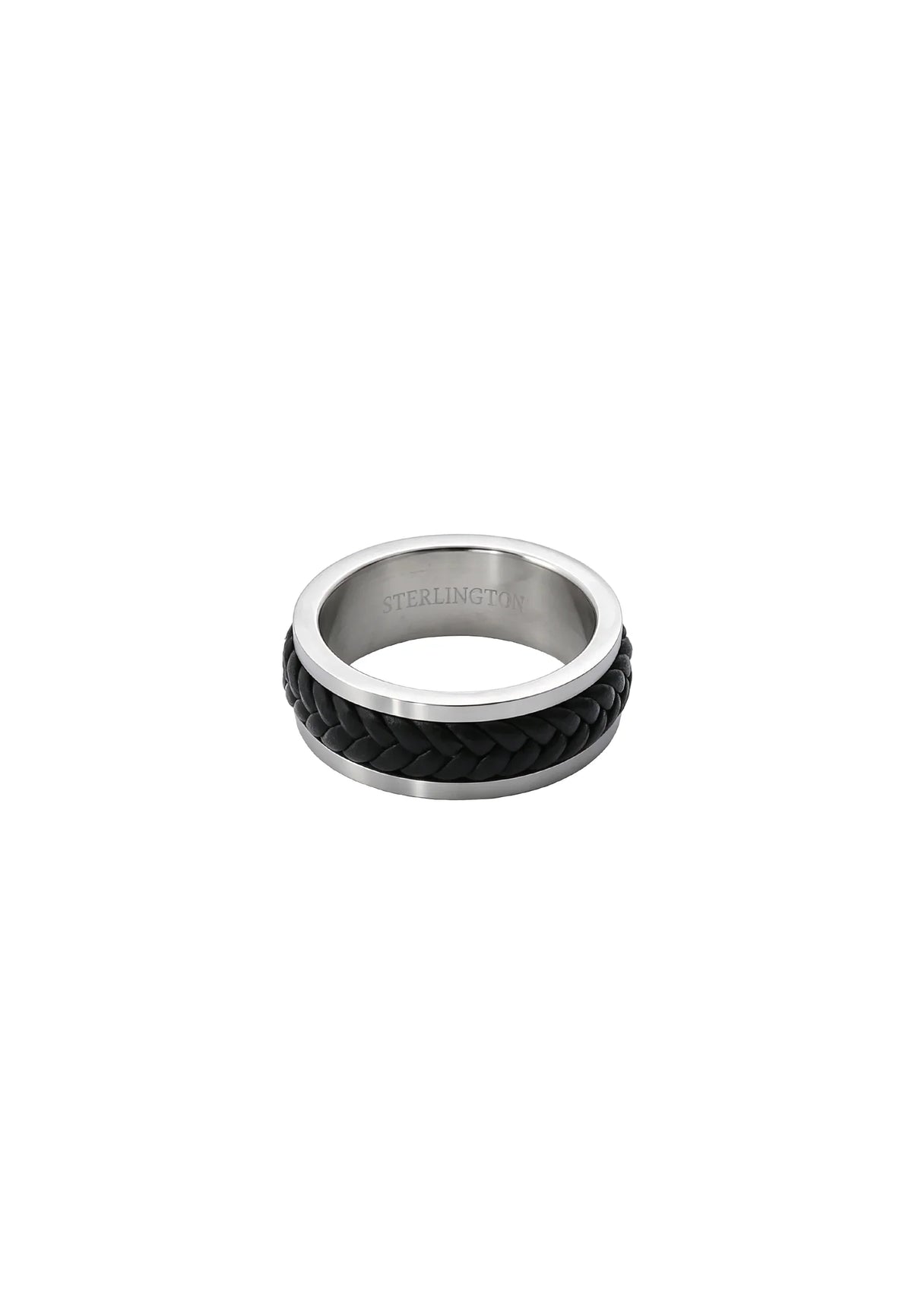 Ring aus Edelstahl & Textil – Ronin – Schwarz