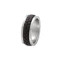 Ring aus Edelstahl & Textil – Ronin – Dunkelbraun