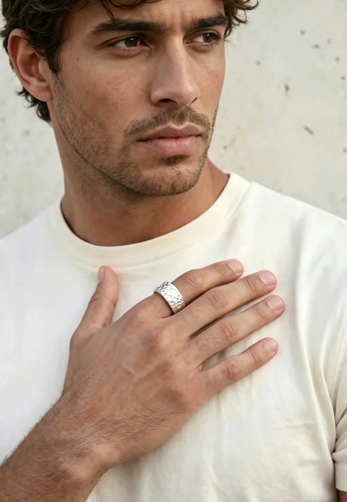 Ring aus Edelstahl – Vidar – Silber
