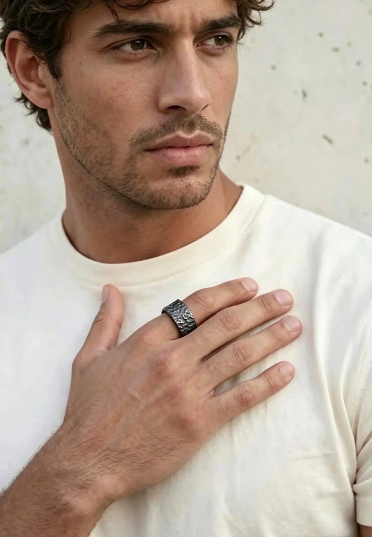 Ring aus Edelstahl – Vidar – Gun Metal