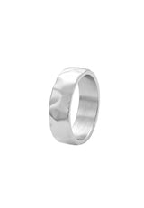 (Silber) Ring aus Edelstahl – Riva – Frontalansicht