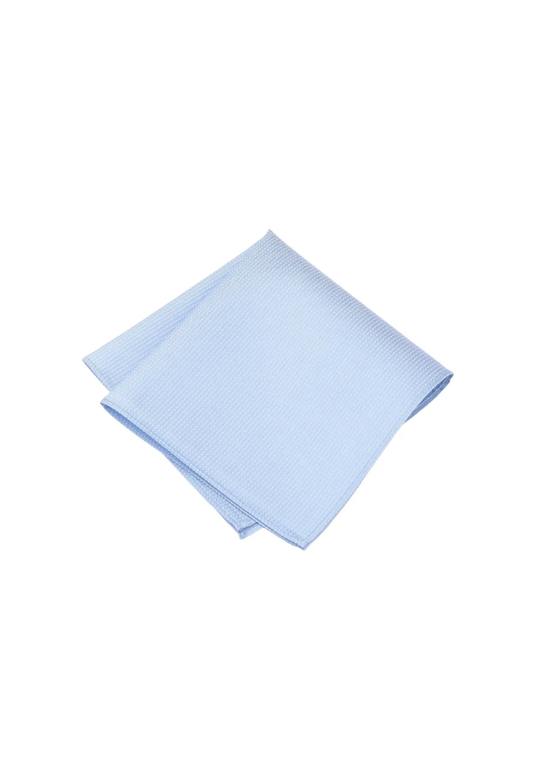 (Hellblau) Einstecktuch Herren aus 100% Seide Picoté 28x28cm gefaltet
