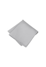 (Grau) Einstecktuch Herren aus 100% Seide Picoté 28x28cm gefaltet