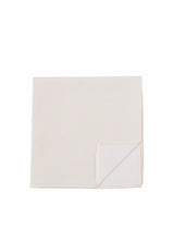 (Champagner) Einstecktuch Herren aus 100% Seide Picoté 28x28cm Detailansicht