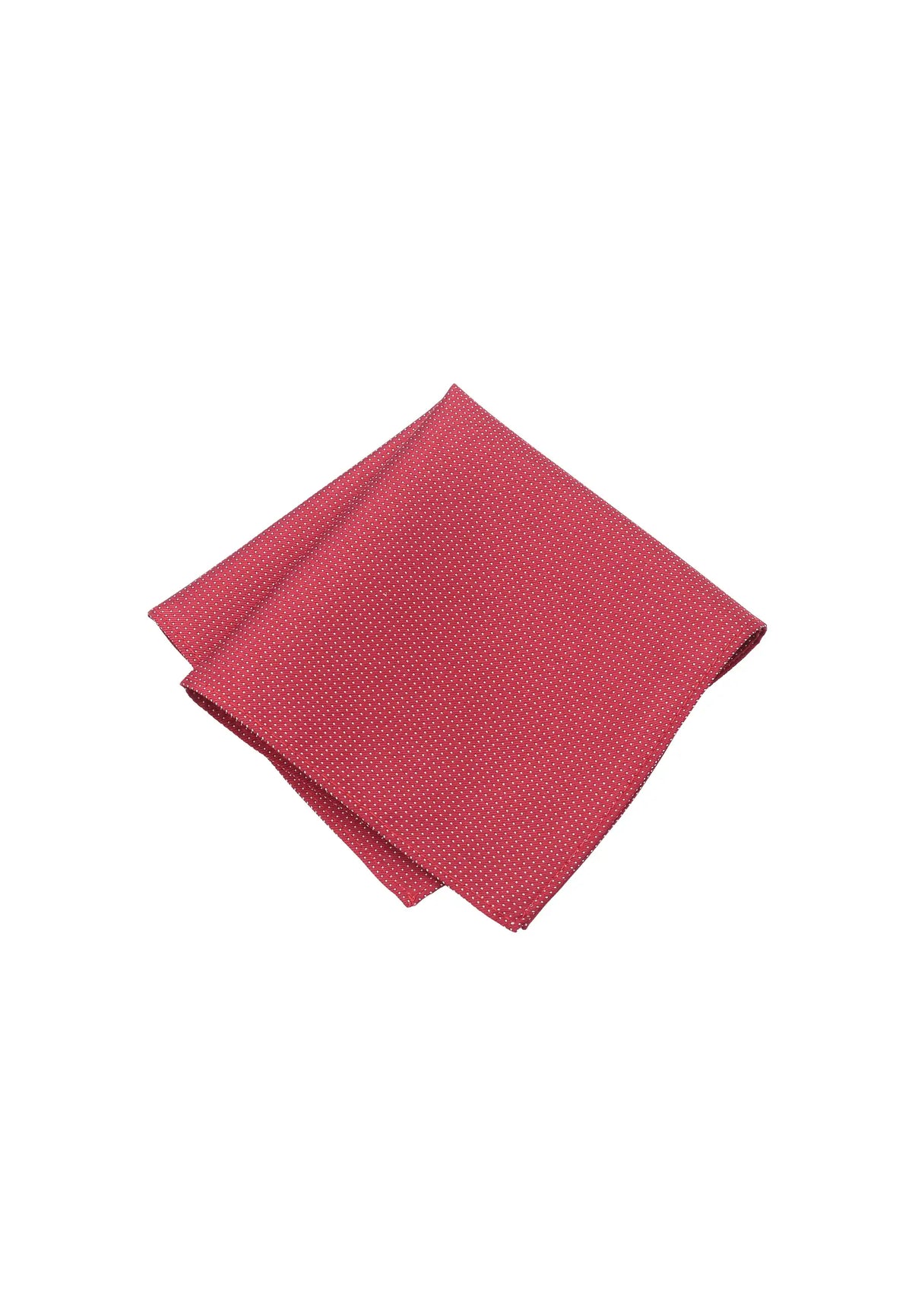 (Hellrot) Einstecktuch Herren aus 100% Seide Picoté 28x28cm gefaltet