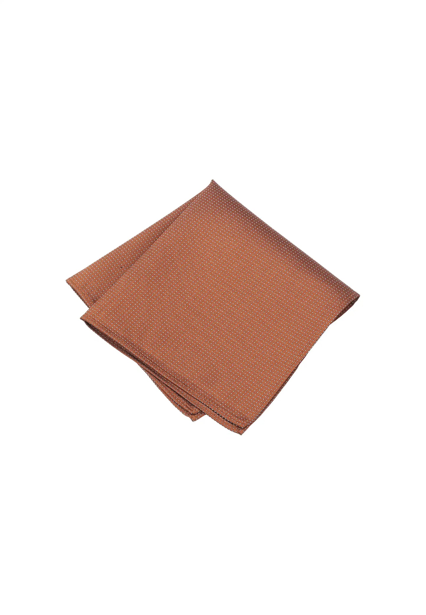 (Bronze) Einstecktuch Herren aus 100% Seide Picoté 28x28cm gefaltet