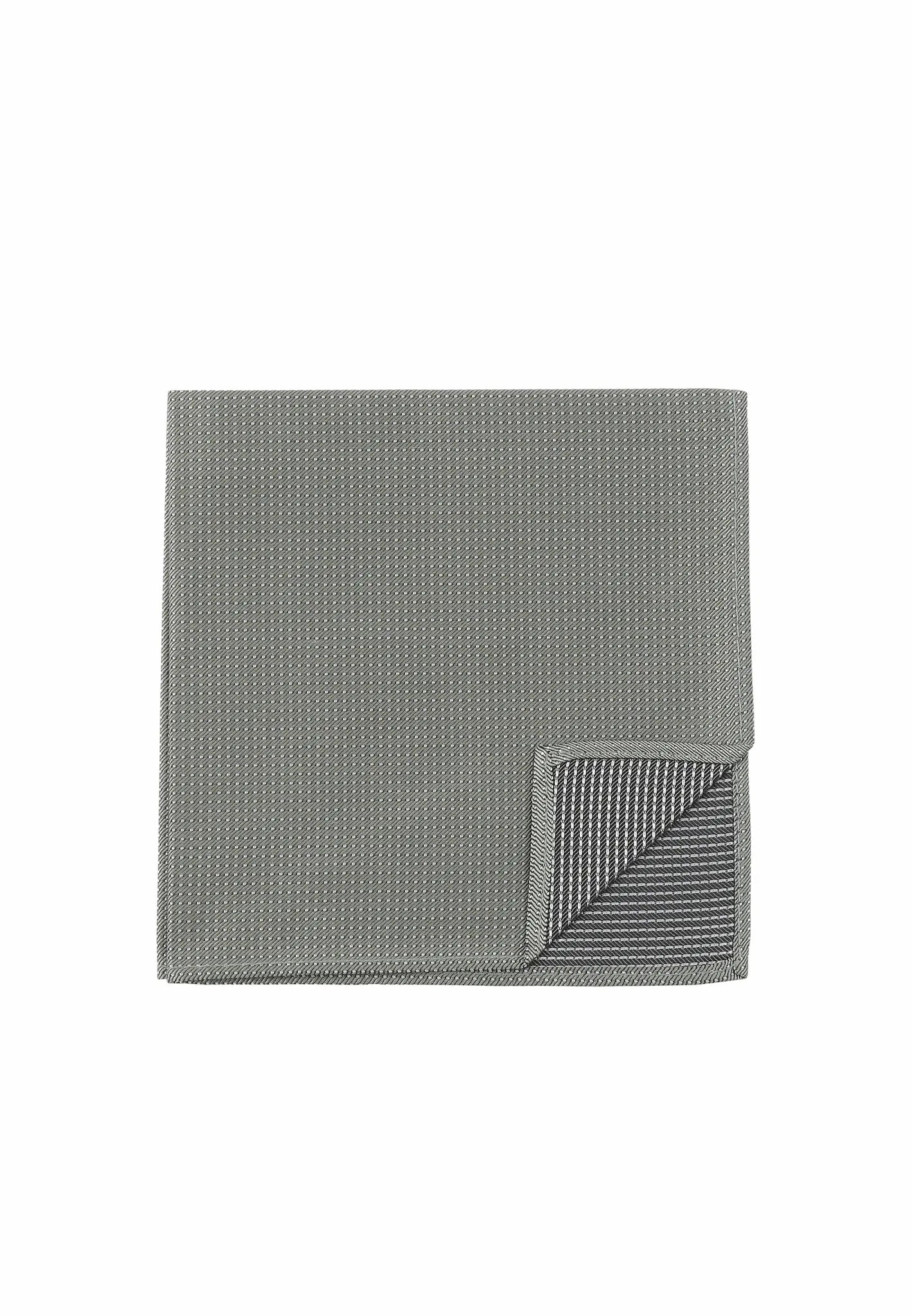 (Mint) Einstecktuch Herren aus 100% Seide Picoté 28x28cm Detailansicht