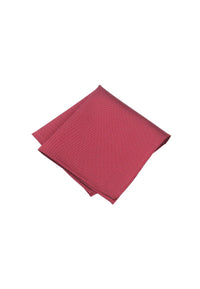 (Mittelrot) Einstecktuch Herren aus 100% Seide Picoté 28x28cm gefaltet