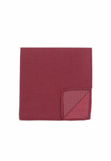(Bordeaux) Einstecktuch Herren aus 100% Seide Picoté 28x28cm Detailansicht