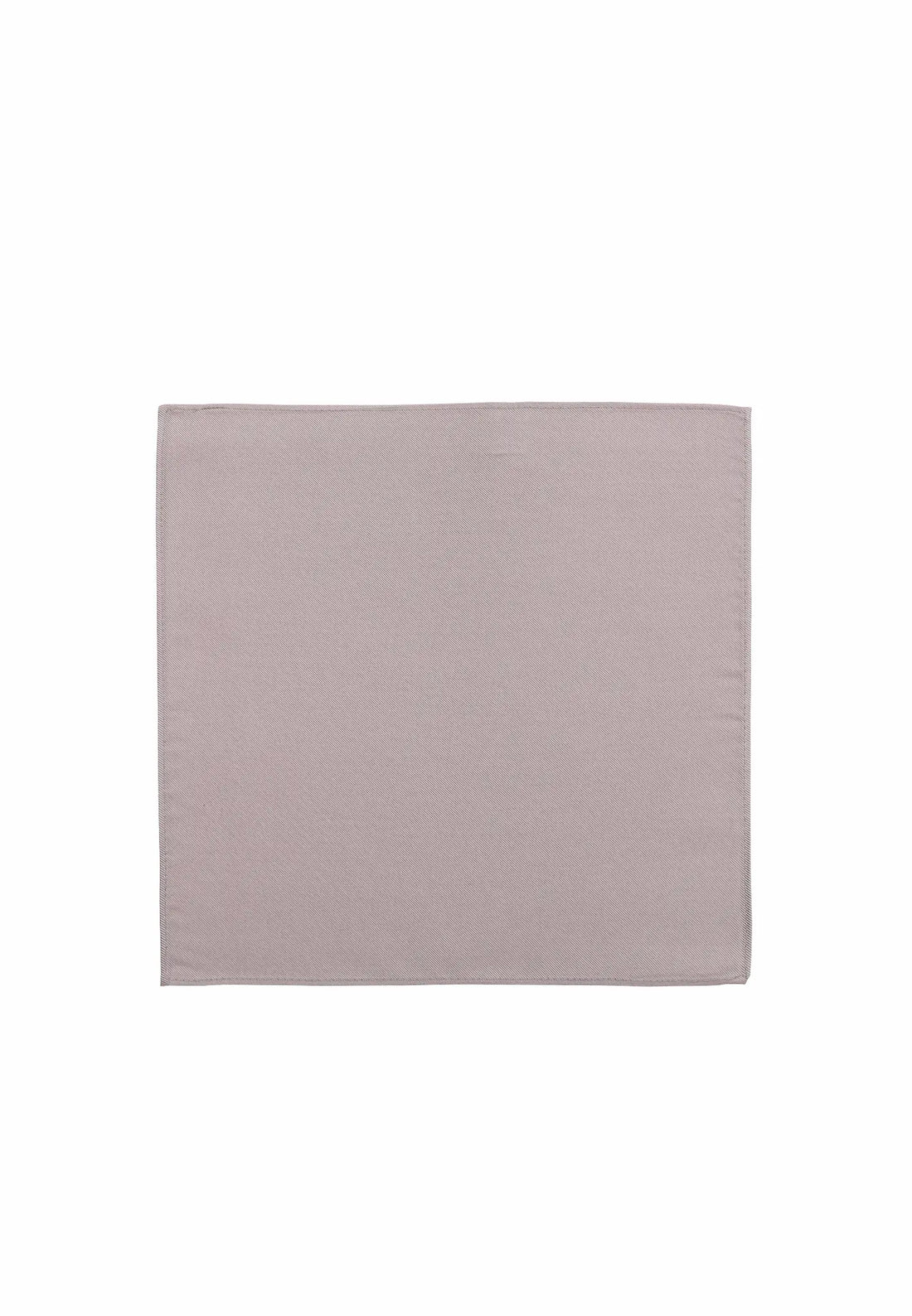 (Beige) Uni Einstecktuch aus Seide 28x28cm