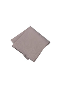 (Beige) Uni Einstecktuch aus Seide gefaltet 28x28cm