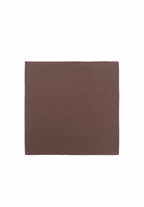 (Braun) Uni Einstecktuch aus Seide 28x28cm