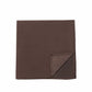 (Braun) Uni Einstecktuch aus Seide Rückseite 28x28cm