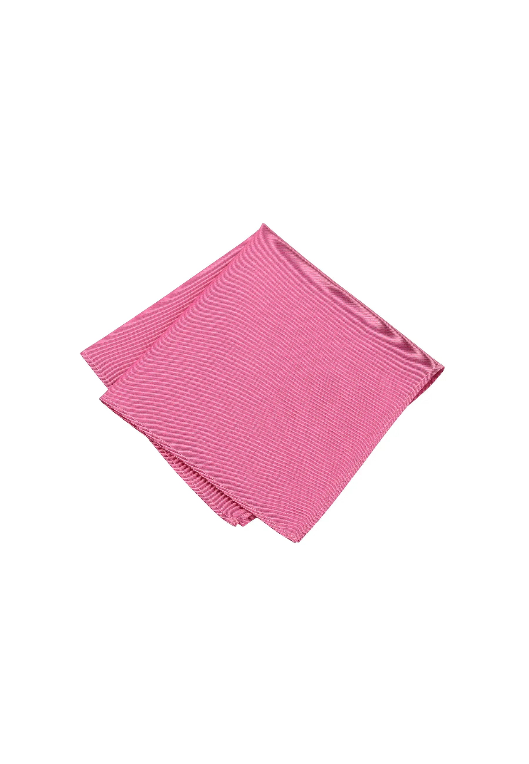 (Koralle) Uni Einstecktuch aus Seide gefaltet 28x28cm