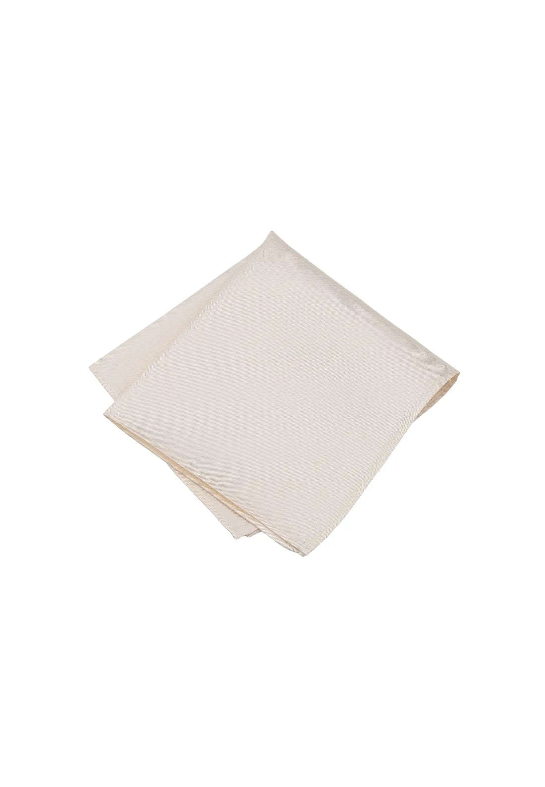 (Champagner) Uni Einstecktuch aus Seide gefaltet 28x28cm