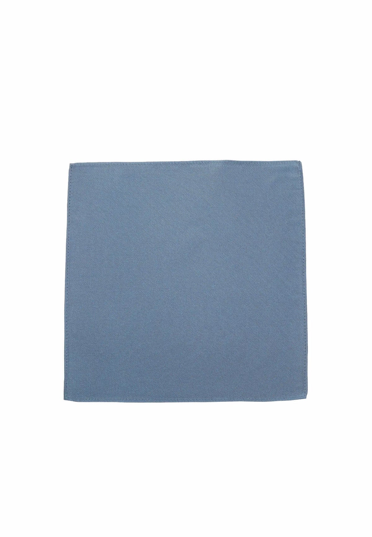 (Oceanblau) Uni Einstecktuch aus Seide 28x28cm