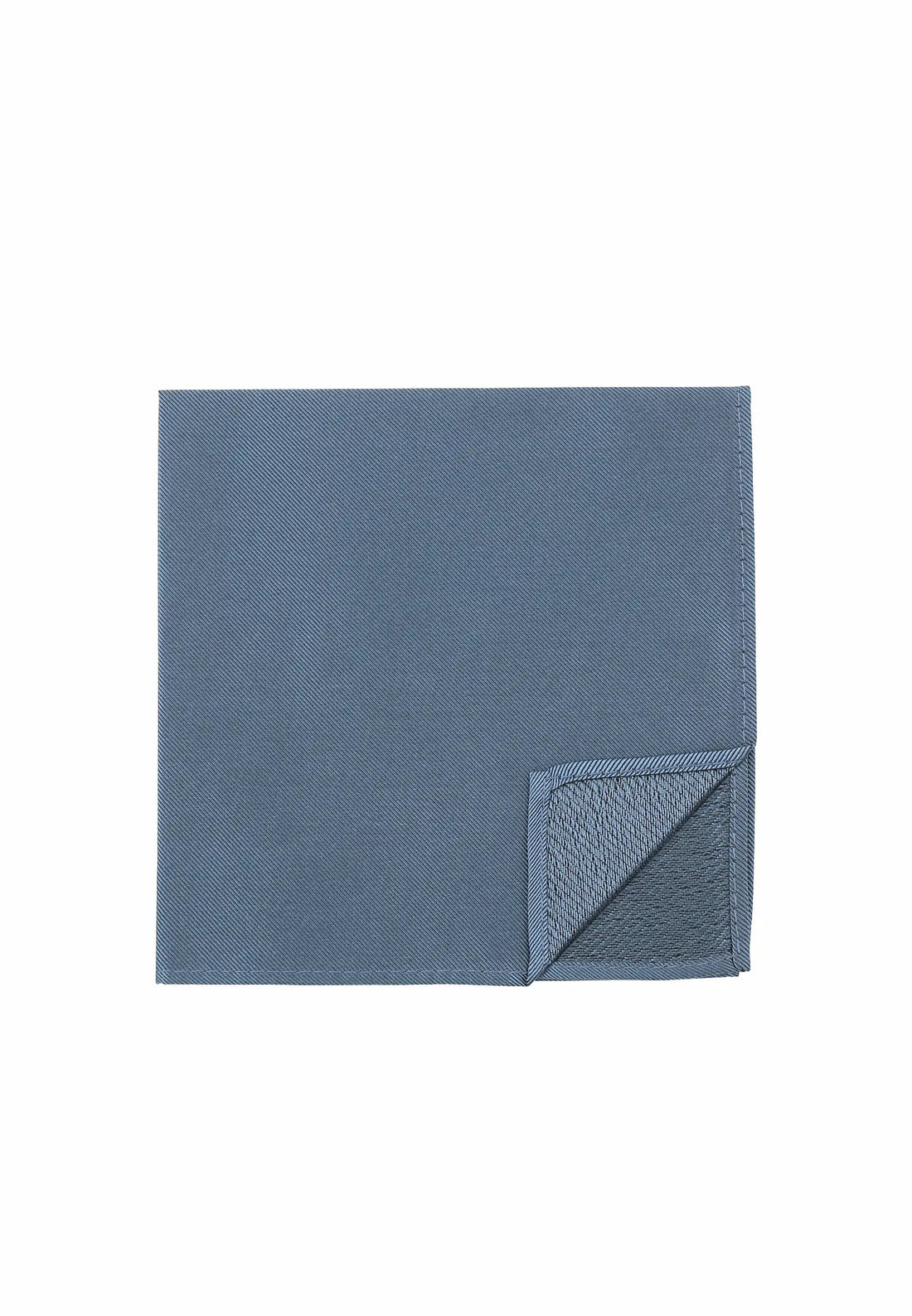 (Oceanblau) Uni Einstecktuch aus Seide Rückseite 28x28cm