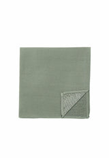 (Mint) Uni Einstecktuch aus Seide Rückseite 28x28cm