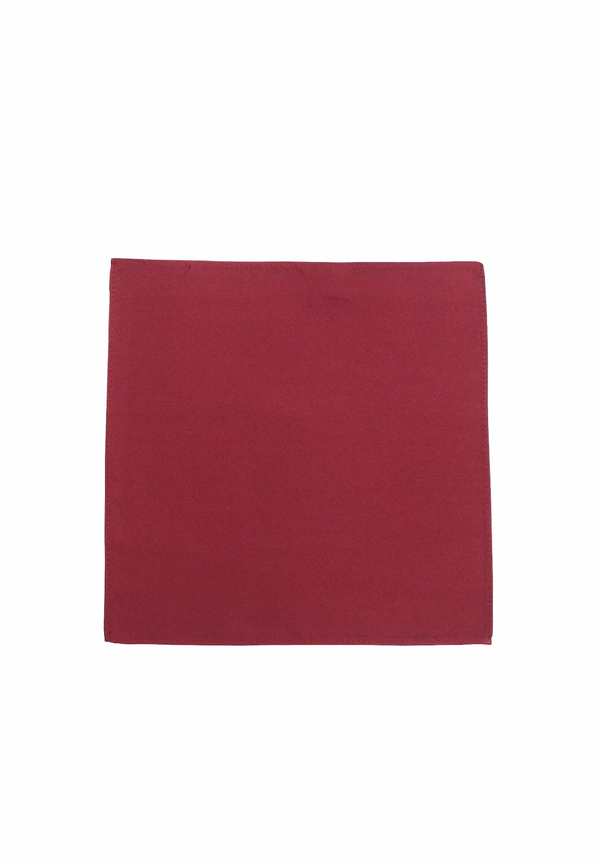 (Mittelrot) Uni Einstecktuch aus Seide 28x28cm