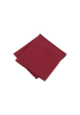 (Bordeaux) Uni Einstecktuch aus Seide gefaltet 28x28cm