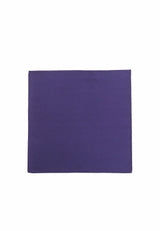(Dunkellila) Uni Einstecktuch aus Seide 28x28cm