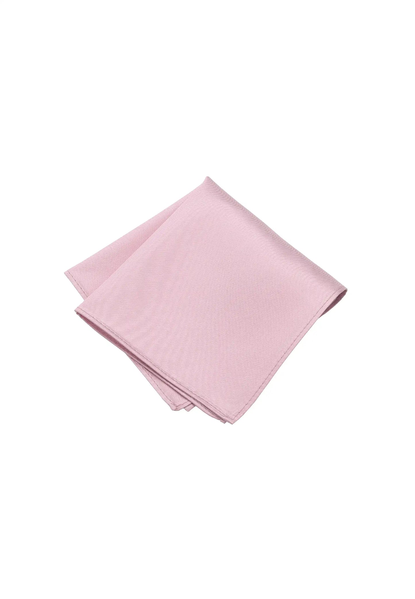 (Rosa) Uni Einstecktuch Herren aus 100% Seide in Pastellfarbe, gefaltet