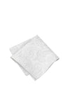 (Champagner) Einstecktuch Hochzeit Paisley Seide – diagonal gefaltet