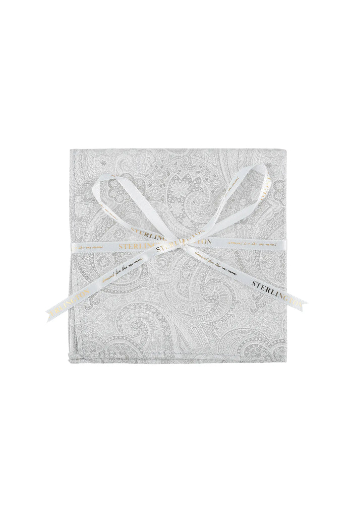 Pochette de costume pour homme en soie pour mariage – Paisley