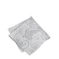 (Silber) Einstecktuch Hochzeit Paisley Seide – diagonal gefaltet