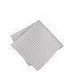 (Silber) Einstecktuch Hochzeit Kreise Seide – diagonal gefaltet