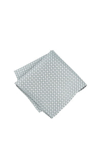 (Grün) Einstecktuch Hochzeit Kreise Seide – diagonal gefaltet