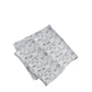 (Silber) Einstecktuch Hochzeit Floral Seide – diagonal gefaltet
