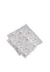 (Taupe) Einstecktuch Hochzeit Floral Seide – diagonal gefaltet