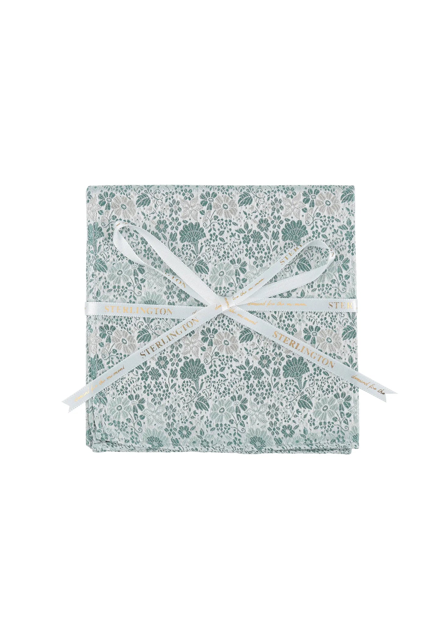 (Mint) Einstecktuch Sterlington Floral Seide – mit Geschenkschleife