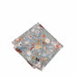 (Grau) Einstecktuch Herren Blumenmuster Seide – Pochette gefaltet