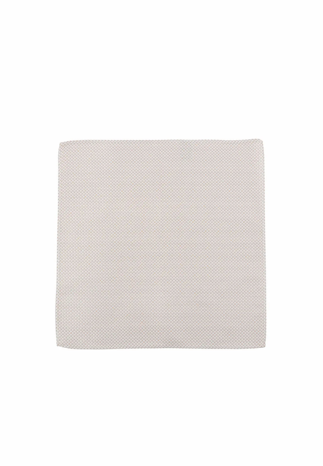 (Beige) Einstecktuch Herren Seide 28x28 cm – Gesamtansicht