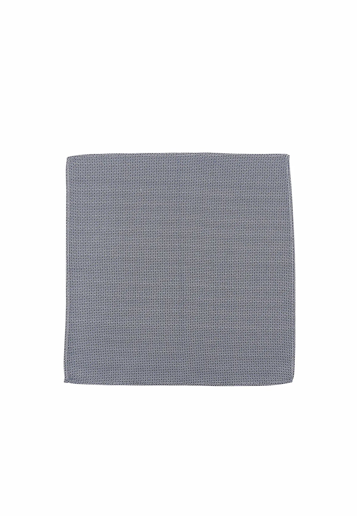 (Dunkelblau) Einstecktuch Herren Seide 28x28 cm – Gesamtansicht
