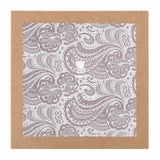 (Altrosa) Einstecktuch Paisley in Geschenkverpackung – Prince Bowtie
