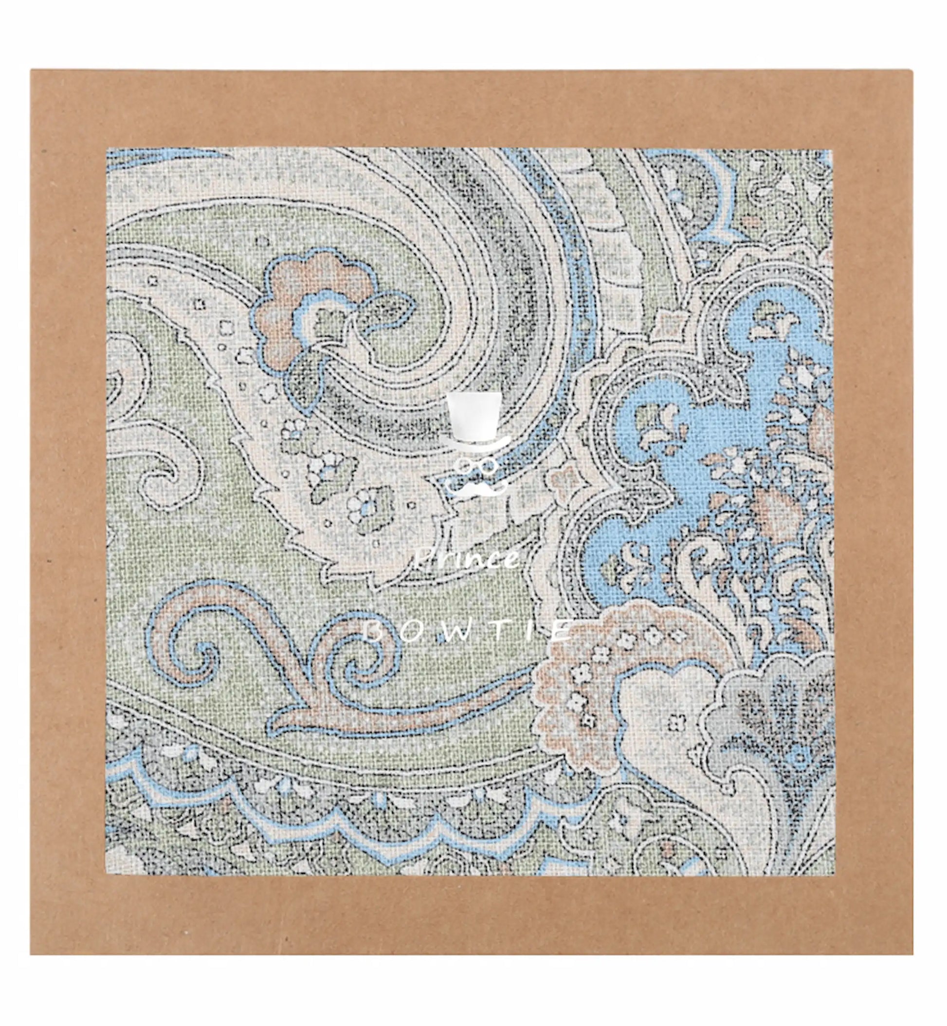 (Grün) Einstecktuch Paisley-Muster in Geschenkverpackung – Prince Bowtie