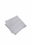 (Hellgrau) Einstecktuch Herren Paisley Seide – diagonal gefaltet