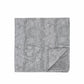 (Mint) Einstecktuch Paisley Seide – Detailansicht Saumverarbeitung