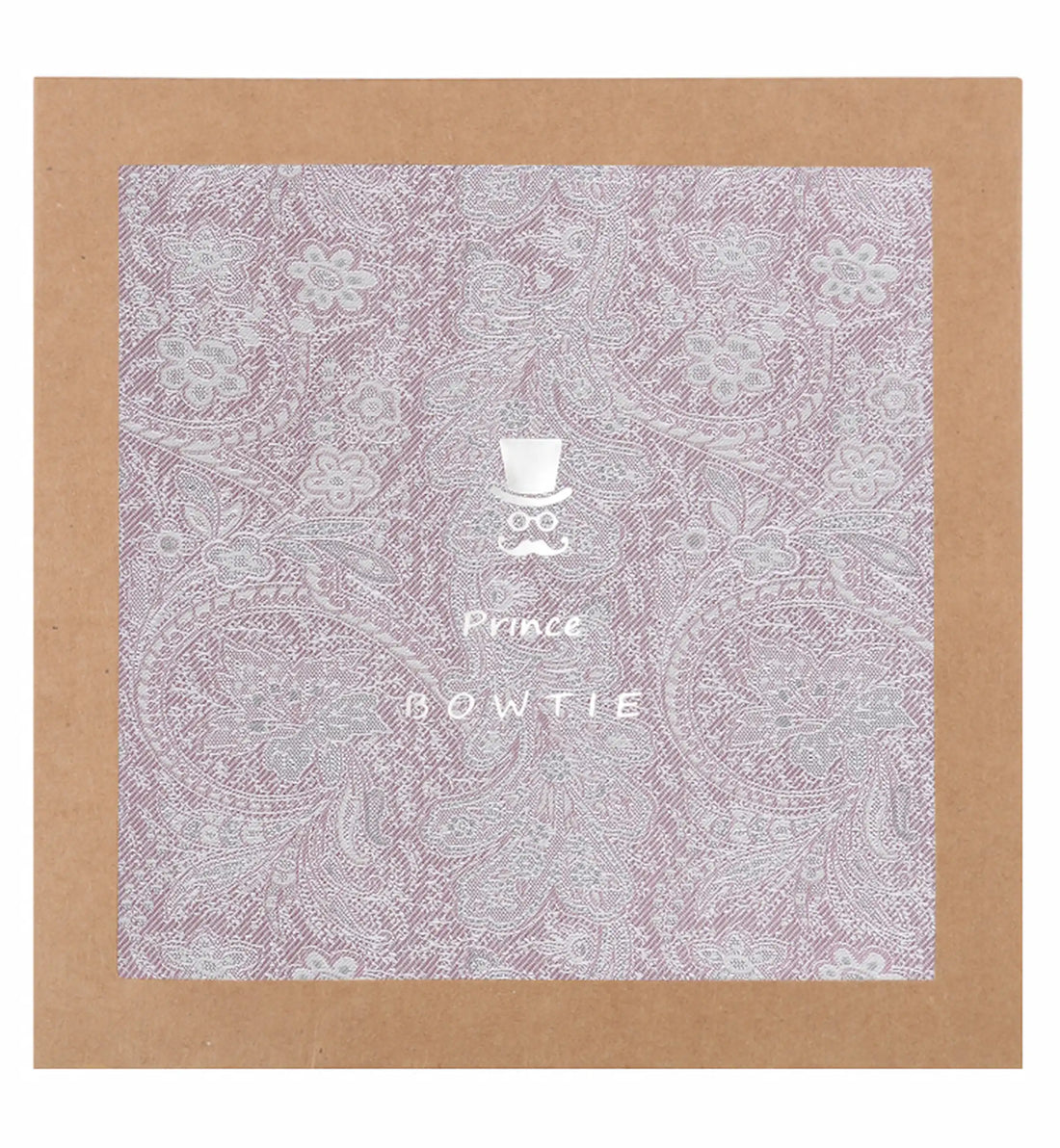 (Rosa) Einstecktuch Paisley Seide in Geschenkverpackung – Prince Bowtie