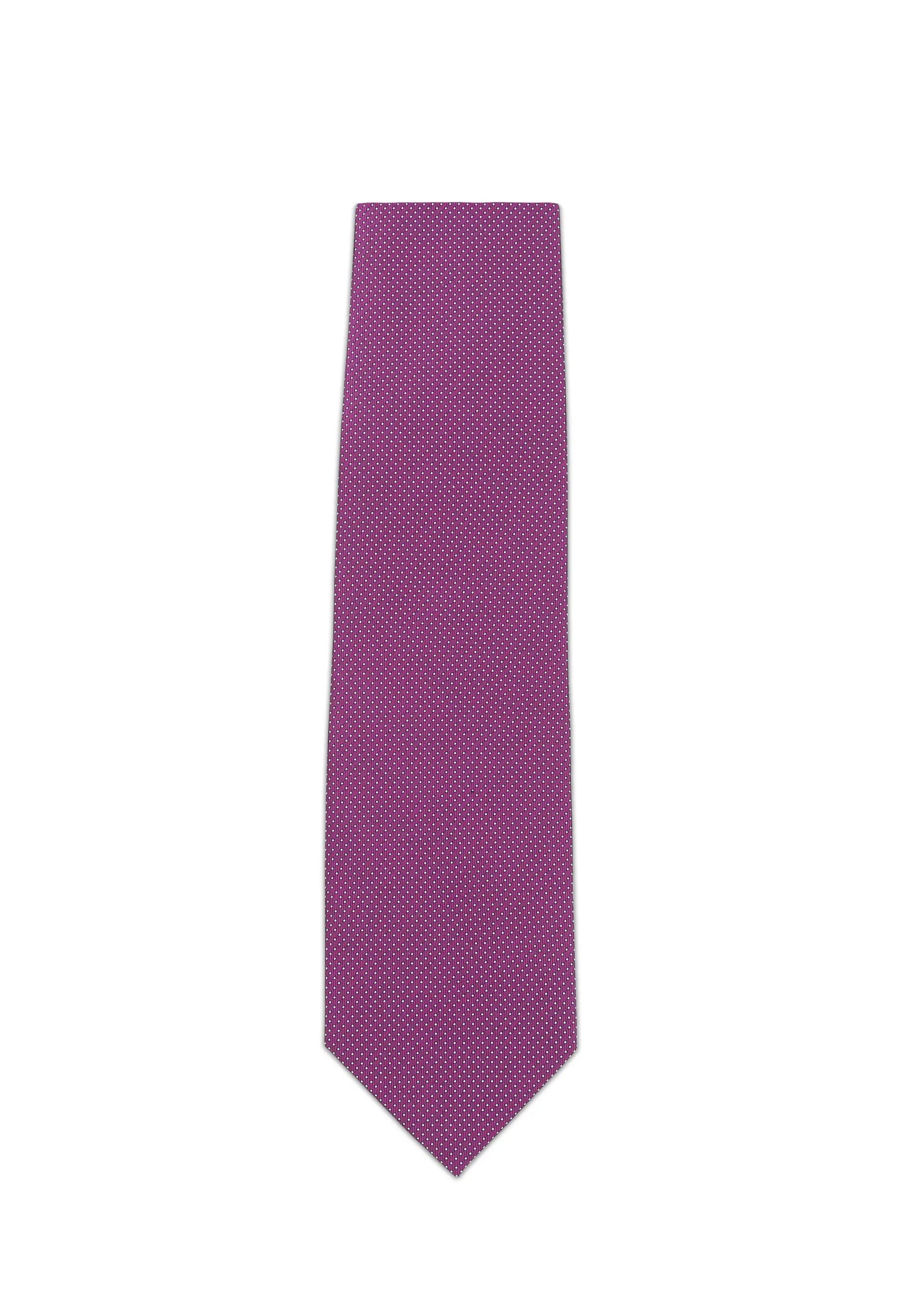 (Lila) Krawatte Herren 100% Seide Picoté 8cm Überlänge 170cm